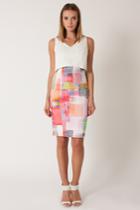 Black Halo Mercy Cb Sheath Dress In Cloud Print, Size 4