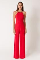 Black Halo Joaquin Jumpsuit In Wildfire, Size 10