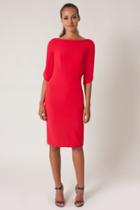 Black Halo Nuelle Sheath Dress In Chic Red, Size 0