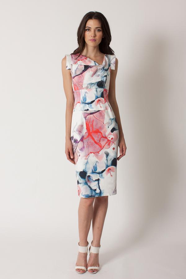 Black Halo Jackie O Dress In Painters Haze, Size 0