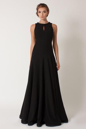 Black Halo Blakely Gown In Black, Size 0