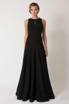 Black Halo Blakely Gown In Black, Size 0