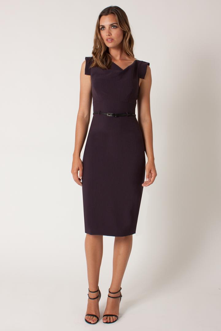 Black Halo Jackie O Dress In Black, Size 10