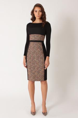 Black Halo Liam Cb Sheath Dress In Red Hot/black, Size 10