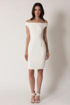 Black Halo Claire Dress In Porcelain, Size 0
