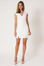 Black Halo Arwen Mini Dress In Pearl, Size 0