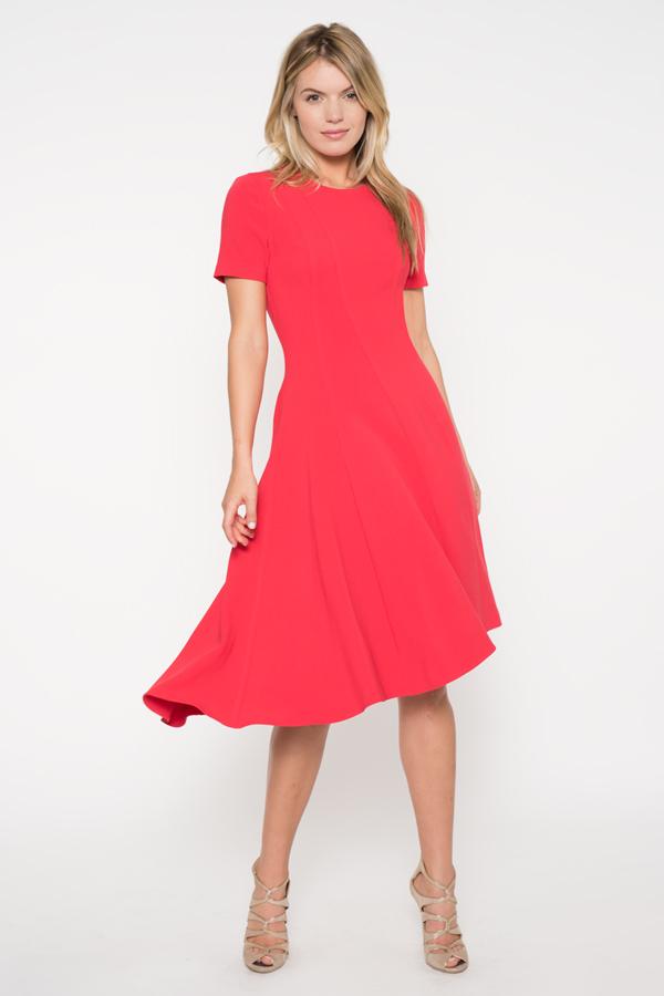Black Halo Olcay Dress In Chic Red, Size 0