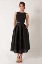 Black Halo Acadia 2-piece Cocktail Dress In Black, Size 0