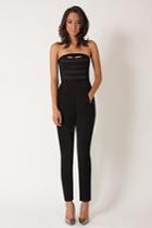 Black Halo Leyton Strapless Jumpsuit