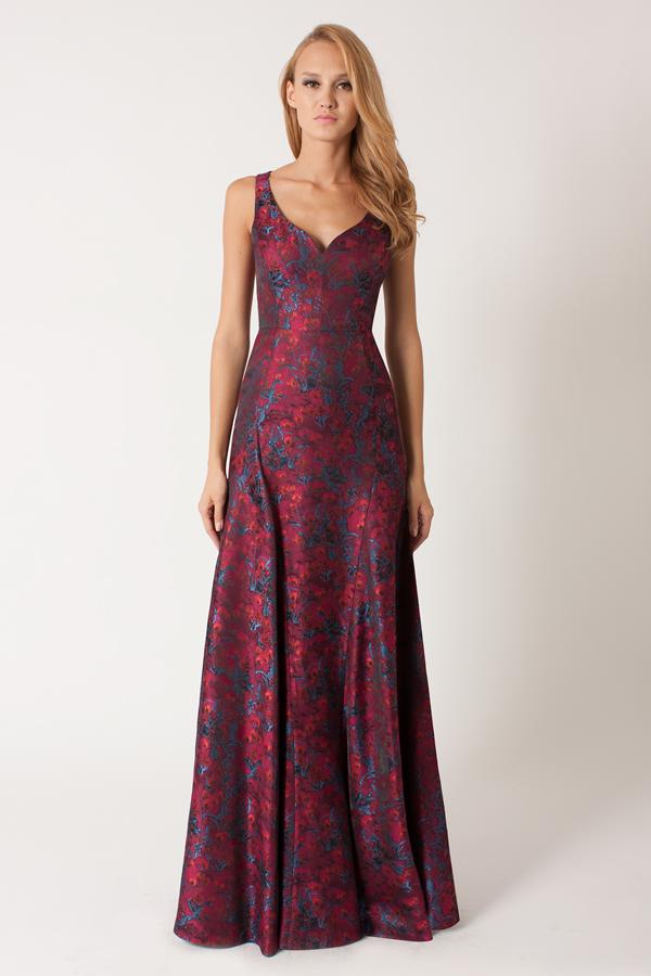 Black Halo  Makonde Gown In Ming Garden, Size 0