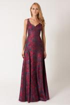 Black Halo  Makonde Gown In Ming Garden, Size 0