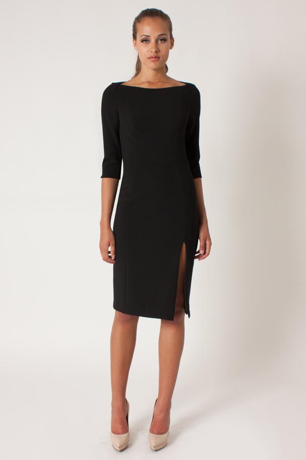 Black Halo Marissa Sheath Dress In Black, Size 12