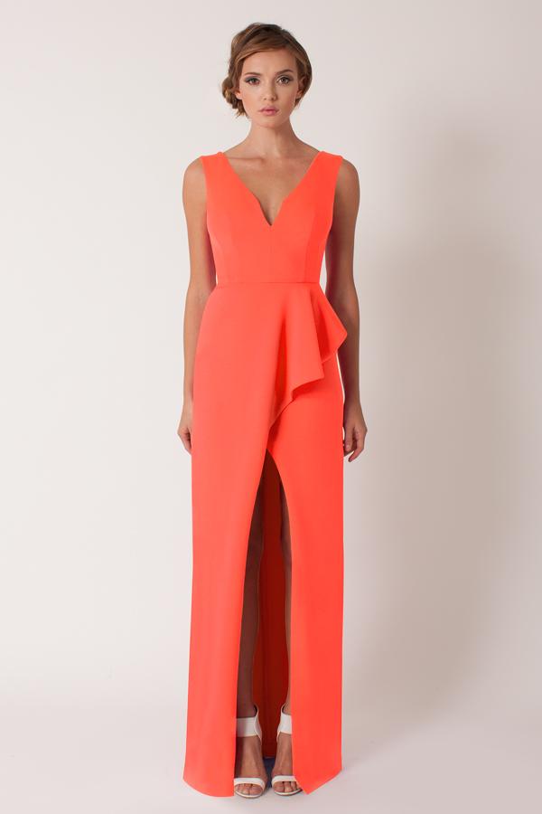 Black Halo Hendricks Gown In Iconic Pink, Size 10