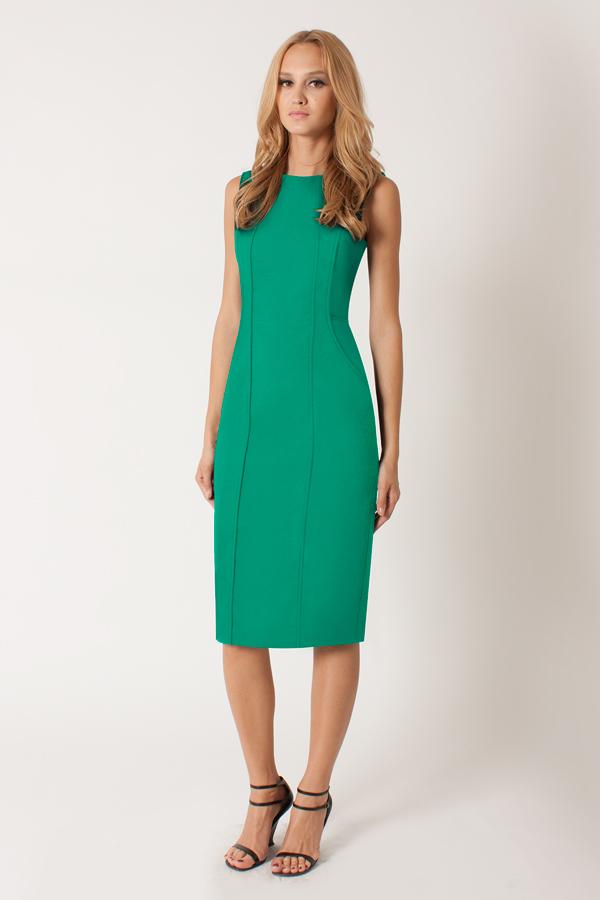 Black Halo Palmdale Sheath Dress In Green Cove, Size 2