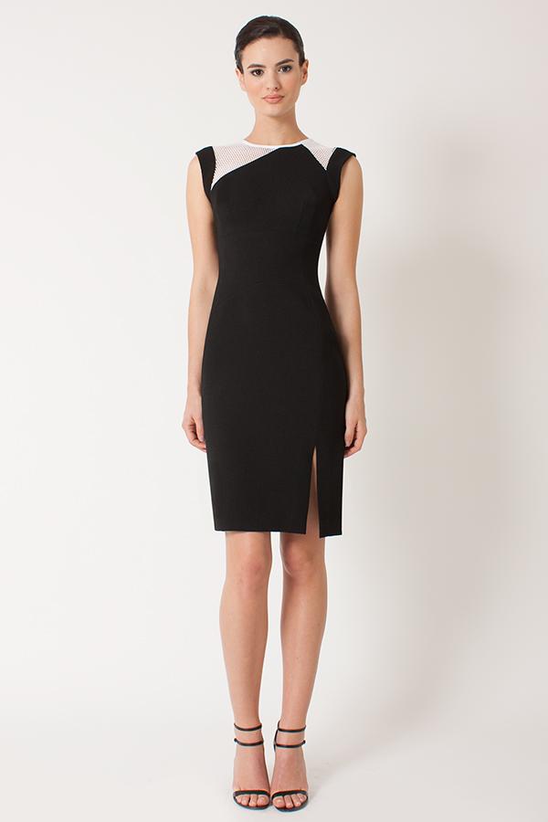 Black Halo Daytona Sheath Dress In Black, Size 8