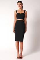 Black Halo Kayley 2 Piece Dress In Black, Size 0