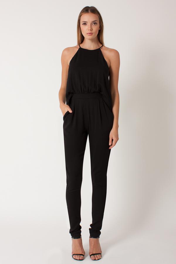 Black Halo Locus Jumpsuit In Cobalt, Size Xs