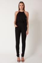 Black Halo Locus Jumpsuit In Cobalt, Size Xs