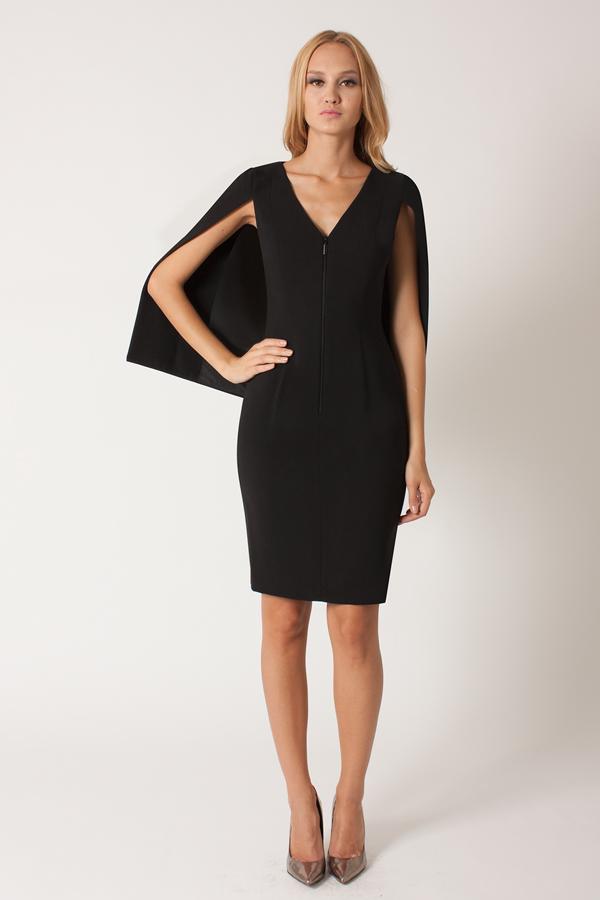 Black Halo Carissa Dress In Black, Size 10