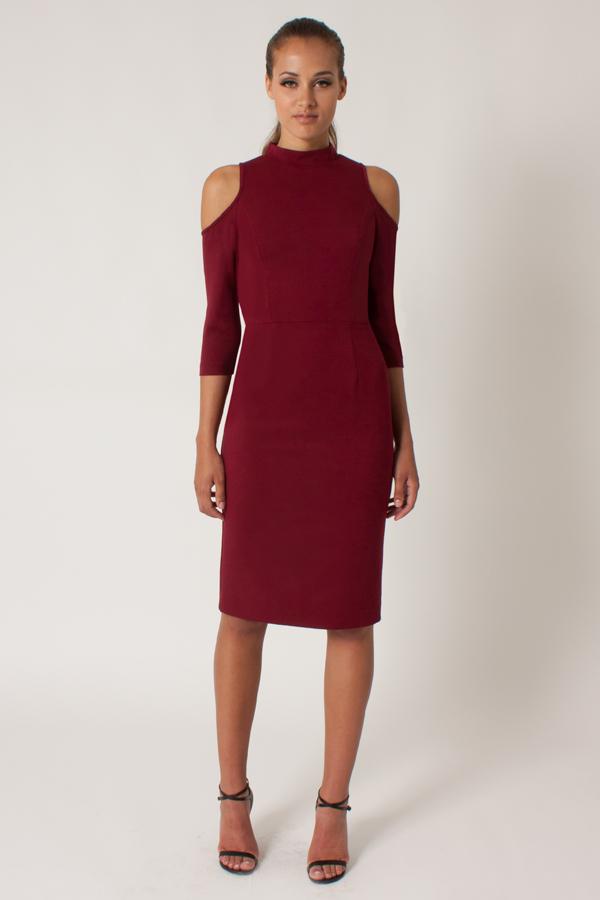 Black Halo Sergia Sheath Dress In Mulberry, Size 0