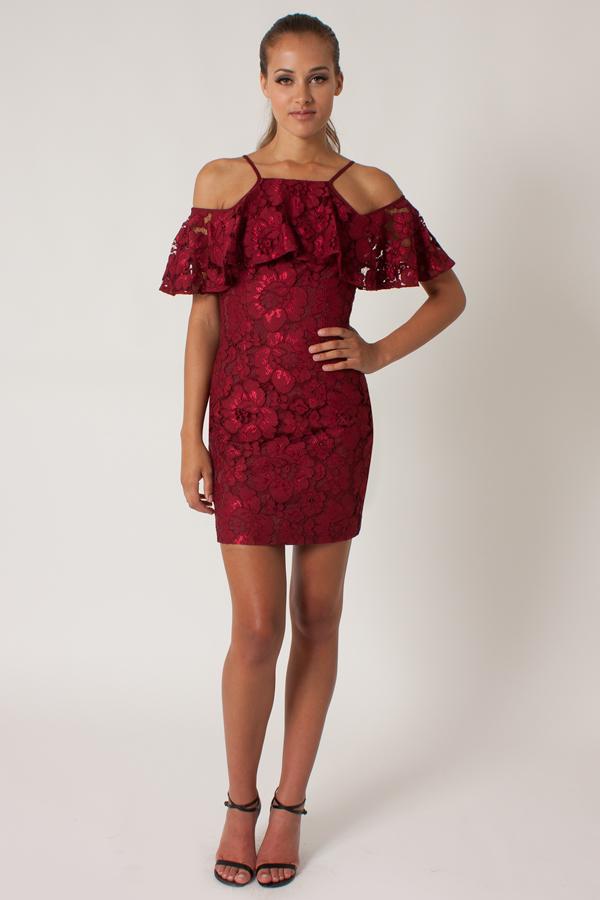 Black Halo Judd Mini Dress In Smolder, Size 0