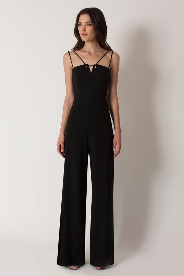 Black Halo Delia Jumpsuit In Black, Size 0
