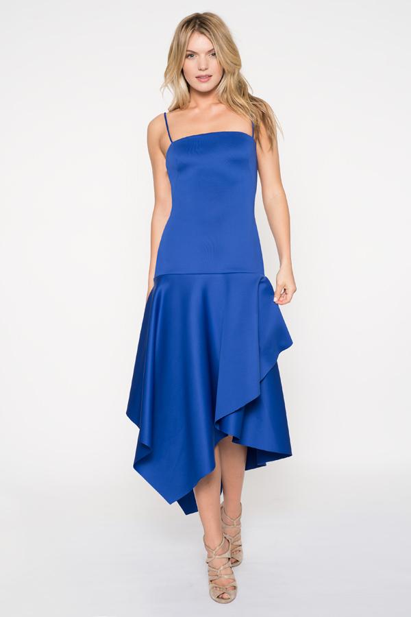Black Halo Reynolds Gown In Sapphire, Size 0