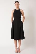 Black Halo Sanibel 2 Piece Dress With Invisible Zipper In Black, Size 12