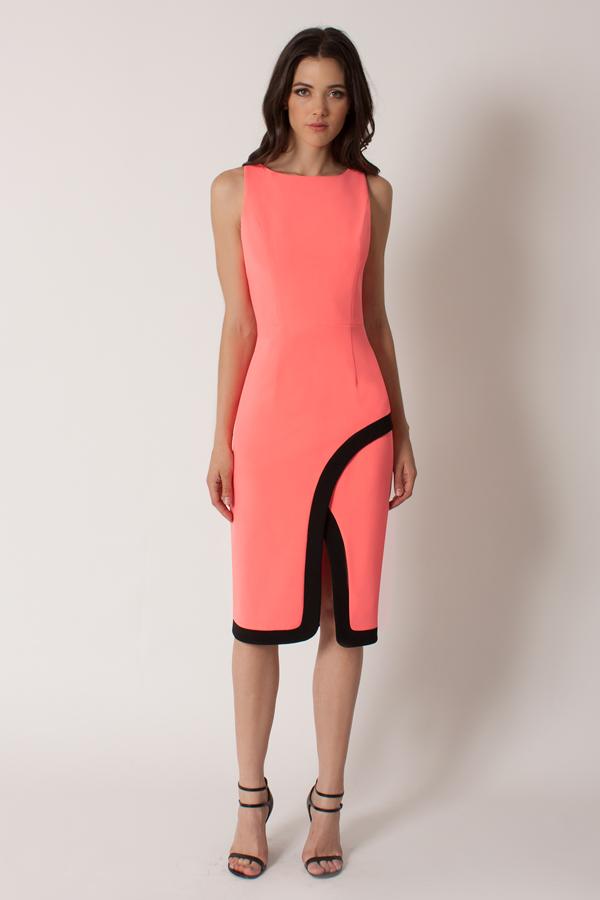 Black Halo Fatima Cb Sheath Dress In Fiji Black, Size 0