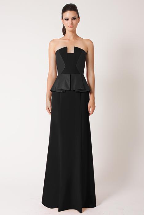 Black Halo Drea Gown Black In Black, Size 0