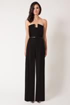 Black Halo Lena Jumpsuit In Black, Size 0
