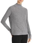 C By Bloomingdale's Pointelle Mock-neck Cashmere Sweater - 100% Exclusive