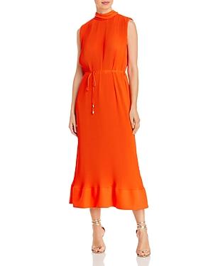 Milly Melina Pleated Midi Dress