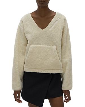 Helmut Lang Shaggy V Neck Sweater