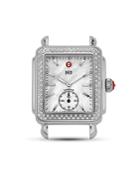 Michele Deco 16 Diamond Stainless Steel Watch Head, 29x31mm