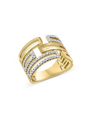 Bloomingdale's Diamond Geometric Ring In 14k Yellow Gold, 0.45 Ct. T.w. - 100% Exclusive