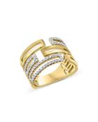 Bloomingdale's Diamond Geometric Ring In 14k Yellow Gold, 0.45 Ct. T.w. - 100% Exclusive