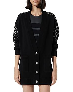 The Kooples Rhinestone Star Cardigan