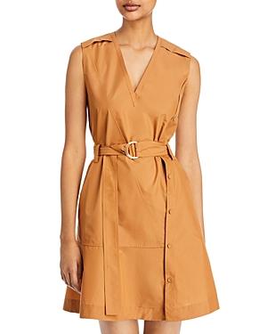 3.1 Phillip Lim Asymmetric Belted Poplin Dress