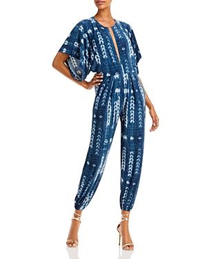 Norma Kamali Printed Jog Jumpsuit