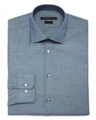 John Varvatos Star Usa Textured Solid Regular Fit Dress Shirt