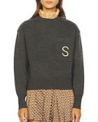 Sandro Nolwenn Ruffled Collar Sweater