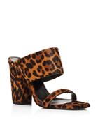 Saint Laurent Women's Oak 100 Leopard-print Mule Sandals