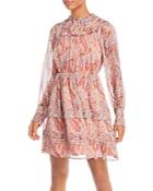 Aqua Paisley Print Mini Dress - 100% Exclusive