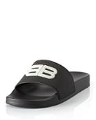 Balenciaga Women's Bb Fluorescent Pool Slide Sandals