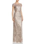 Adrianna Papell Sequin-embroidered Gown