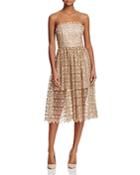 Alice + Olivia Alma Embroidered Lace Party Dress
