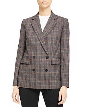 Theory Piazza Double Breasted Button Front Jacket