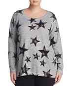 Nally & Millie Plus Star Print Sweater