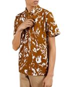 Ted Baker Abstract Print Pique Polo